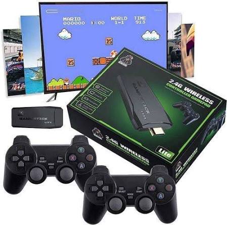 Game stick pad BM8 con más de 20,000 juegos retro, para jugar en familia de manera remota