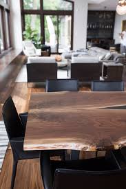 Dark Wood Live Edge Dining Table Live Edge Dining Table Dark Wood Dining Table Walnut Dining Table