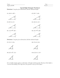 Practice using special right triangles. Special Right Triangles Worksheets Triangle Worksheet Trigonometry Worksheets Word Problem Worksheets