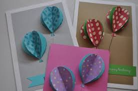Paper craft making greeting cards. Homemade Handmade Greeting Card Making Ideas With Balloons Birthday Cards Pop Up Designs And More Holidappy