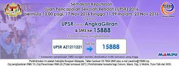 Taip upsr>jarak<angka giliran dan sms ke 15888. Facebook