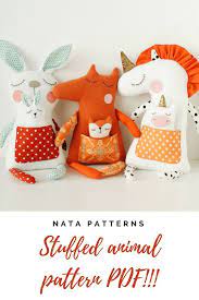 Stuffed Animal Pattern Pdf Unicorn Rabbit Bunny Sewing Easy Tutorial Fox Pattern Soft Toy Pdf Unicorn Sewing Pattern Bunny Toy Fox Soft Pdf In 2020 Stuffed Animal Patterns Sewing Stuffed Animals