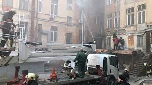 Здание загорелось до третьего этажа, площадь пожара составила 1 200 квадратных метров. V Odesse Opoznali Dvuh Zhertv Pozhara V Kolledzhe Ria Novosti 07 12 2019