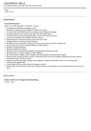 Visual Merchandiser Resume Sample Velvet Jobs