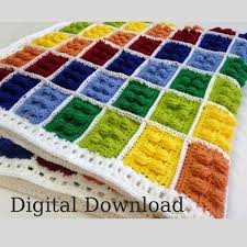 This crochet block blanket pattern is simple and fun! Beautiful Blankets