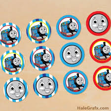 Birthday Thomas The Train Printables Free Printable Thomas The Tank Engine Cupcake Toppers Trains Birthday Party Thomas Birthday Thomas The Train Birthday Party