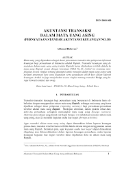 Istilah pernyataan masalah kadangkala juga dikenali. Pdf Akuntansi Transaksi Dalam Mata Uang Asing Pernyataan Standar Akuntansi Keuangan No 10