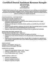 You must choose the format of your resume depending on your work and personal the following are examples of curricula that focus on experience or chronologically. 77 Interview Getting Resume Samples By Job Job Affirmations Dental Assistant Resume Dental Hygiene Resume Resume Skills