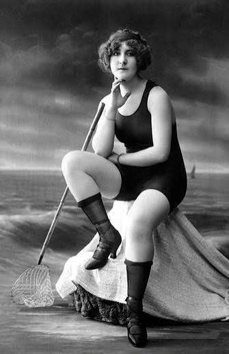 A day at the ocean in the 1920s