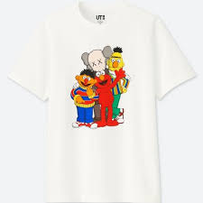 men kaws x sesame street ut short sleeve graphic t shirt