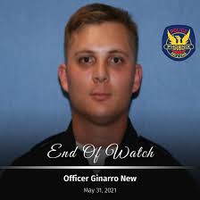Procession transports body of Officer Ginarro New to Phoenix mortuary