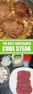 The Best Smothered Cube Steak This Cubed Steak With Onion Gravy Is A Quick And Easy Meal Cube Steak Recipes Cubed Steak Recipes Easy Beef Cube Steak Recipes