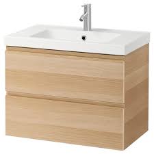 Meuble wc ikea avec un lavabo en verre qui allie le style moderne et le style classique. Meuble Sous Lavabo Pas Cher Vasques Salle De Bain Ikea
