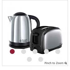 Helps prevent breakdowns and malfunctions. Russell Hobbs Toaster And Kettle Set 7 50 In Store Nationwide At Wilko Kylie Kitchen Kettle Toaster Stainless Steel Kettle Kettle Toaster Set