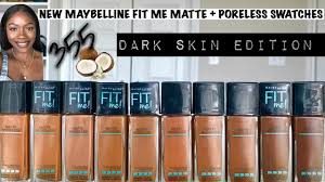 Maybelline Fit Me Matte And Poreless Swatches Extended Shades 355 Vs 360