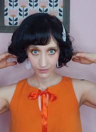 Retro 60's 70's Style Dress in Plain Color, Open Trapeze Cut With Bow at  the Neck, Sixties Style