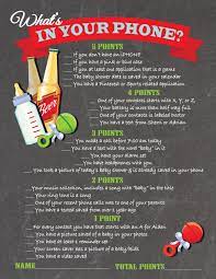 A whats in your purse spinoff game is intended to be printed on 8 1/2x11 inch paper. What S In Your Phone Game 12 Baby Shower Games That Even The Biggest Complainers Will Actually Want To Play Popsugar Family Photo 8