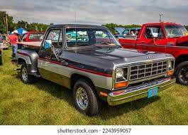 Image result for Graphic Red 1984 Dodge Truck