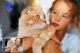 Personalized Pet Portrait Painting From Photo