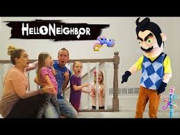 Hello Neighbor In Real Life Fingerling Minis Scavenger Hunt We Rescue A Kid Youtube Hello Neighbor Real Life Mermaids Kids