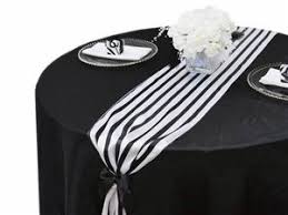 Black And White Striped Tablecloth Near Me 12 X108 Black White Stripes Satin Table Runner Black White Table Runner Striped Table Runner Wedding Tablecloths