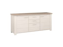Maybe you would like to learn more about one of these? Buffet 2 Portes 3 Tiroirs Frene Blanchi Pompei L 200 X L 50 X H 88 Neuf Vente De Tousmesmeubles Conforama