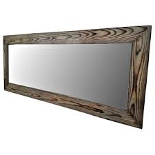It offers a great place to check your appearance, as well as bringing light and depth into this expertly crafted mirror features a superb wood finish. Full Length Floor Mirror Black Wood Rustic Floor Mirrors By Alexander Muller Houzz
