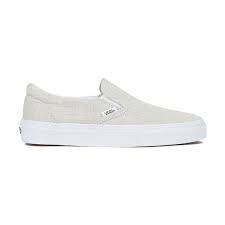 Black And Grey Slip On Vans Junior Vans Women S Classic Slip On Chambray Trainers Grey True White 75 Liked On Polyvore Featuring Shoes White Slip On Sneakers White Slip On Shoes Slip On