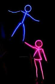 Strichmannchen Kostum Selber Machen Diy Anleitung Maskerix De Stick Figure Halloween Costume Stick Figure Costume Halloween Led Lights