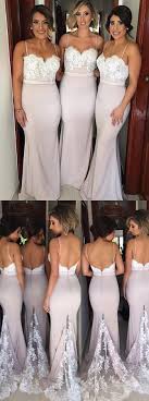 Hot Selling Mermaid Spaghetti Straps Sweep Train Bridesmaid Dress ...