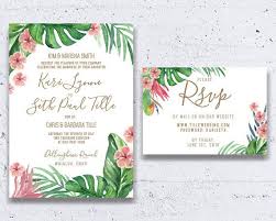 Tropical Wedding Invitation Beach Wedding Invitations Destination W Hawaiian Wedding Invitations Beach Theme Wedding Invitations Tropical Wedding Invitations