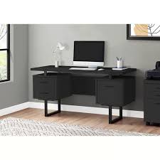 Check spelling or type a new query. Buy Monarch Specialties Computer Desk With Drawers Contemporary Style Home Office Computer Desk With Metal Legs 60 L Black With Black Hardware Online In Taiwan 82184509