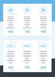 Price Table Table Template Pricing Table Material Design