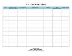 8 workout log exles pdf exles