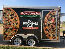 We Rewrapped This Wrap For Topeka Trailer Truck Repair After They Fixed The Trailer For Papa John S Knox Signs Monument Signs Channel Letters Custom Wraps