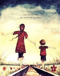 Mother And Son You Are My Moon And My Star Art Print Gift Idea Mother S Day With Quote Art Print Gifts Star Art Artwork Gifts