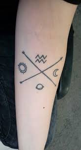 See more ideas about tattoos, cool tattoos, body art tattoos. Tattoos Ideas Inspiration Aquarius Sun Moon And Saturn Tattoo By Szklarz