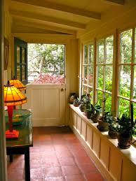Nice Tile Floors Conservatory Interior Home Porch Design