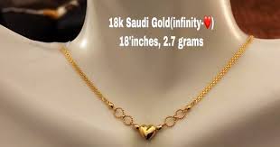 Beautiful Unique Design Pure 18k Saudi Gold Stamp With Purity Sellable Pawnable Remembrance From Your Hardwork Not Plated Che Stamped Necklaces Gold 18k