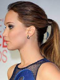 Jennifer Lawrence Ponytail Hairstyles Hair Styles Celebrity Wedding Hair Ponytail Hairstyles