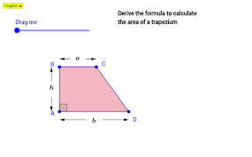 Area Of Trapezium Duplication Geogebra