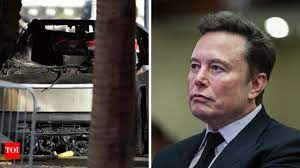 I have to thank Tesla CEO': Police reveals how Cybertruck limited explosion  damage, Musk's role in tracking driver - The Times of India