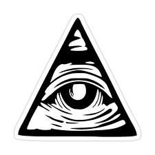 Recently i noticed that studios put sooo much detail into character's eyes, so what are some eyes worth looking at :p. Pyramid Eye Sticker By Dimiluxedesign In 2021 Illuminati Eye Tattoo Eye Art Illuminati Tattoo
