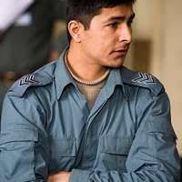 Lt. Col. David Gallagher renders his first salute to