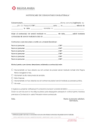 Lista conţine modele de contracte precum: Notificare De Denuntare Unilaterala