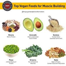 Top Vegan Foods For Muscle Building Tag Someone Who Needs To See This Also Drop Your Thoughts On V Nutrition Activities Healthy Nutritious Nutrition Month