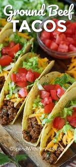 These Easy Ground Beef Tacos Are Perfect For Taco Night We Love Making This Beef Taco Recipe With Homemade Tac Ground Beef Tacos Tacos Beef Beef Tacos Recipes