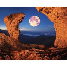 Maybe you would like to learn more about one of these? Wallpapers View Of Cliffs With A Beautiful Moon