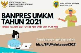 Informasi penerima bpum tahap ketiga ini bisa diakses melalui eform.bri.co.id/bpum. Daftar Online Bantuan Umkm Pati 2021 Ini Cara Pendaftaran Dan Syaratnya Dapatkan Bpum 1 2 Juta Tiap Umkm Portal Kudus