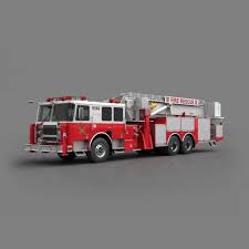 Fire Truck Red 3d Model Fire Trucks Trucks Fire